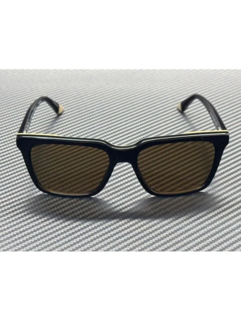 New Emporio Armani Men Shiny Black Sunglasses 55-17-145